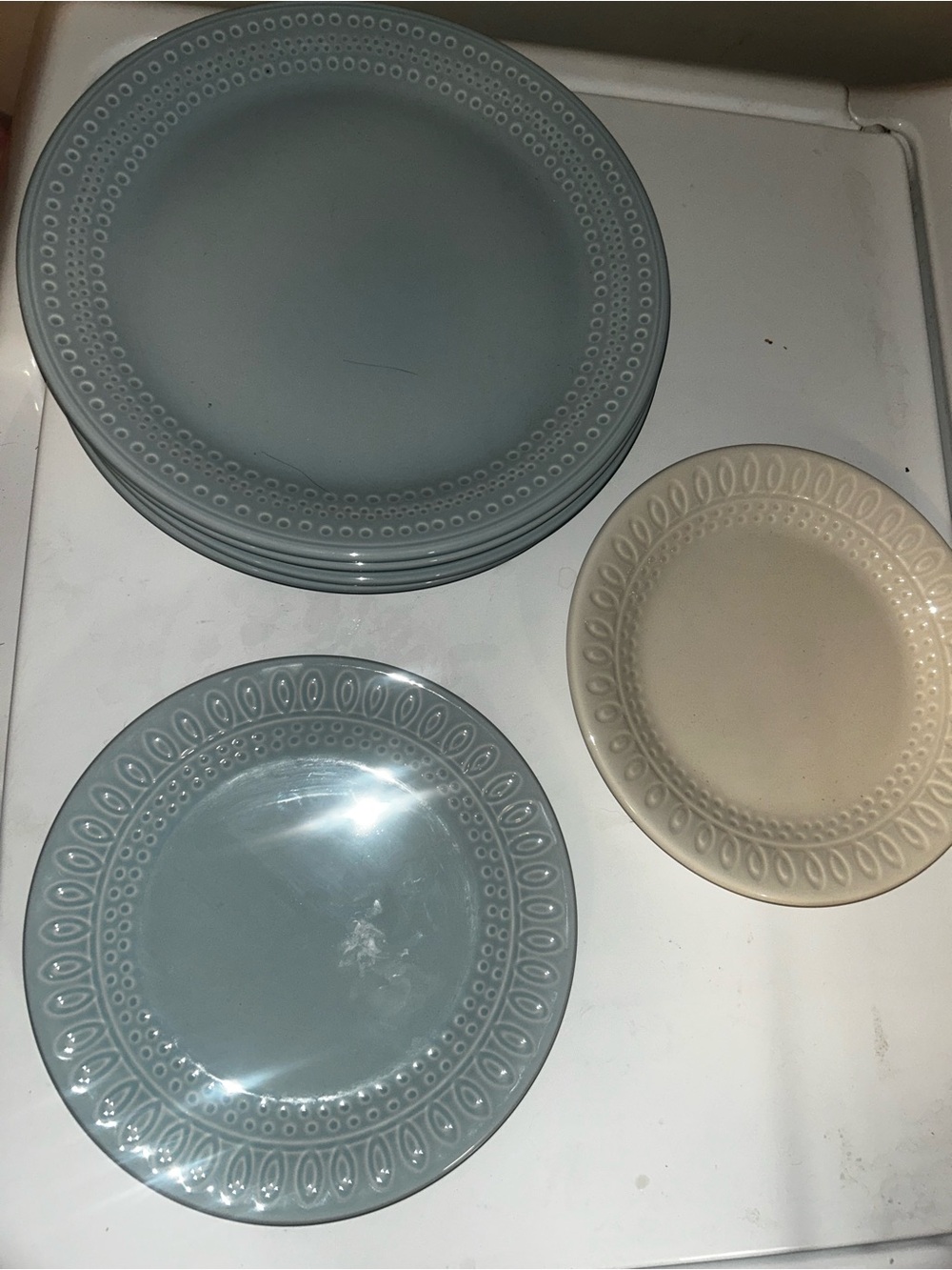 Kate Spade New York Blue Dinner & Salad Plates Set of 6 Porcelain